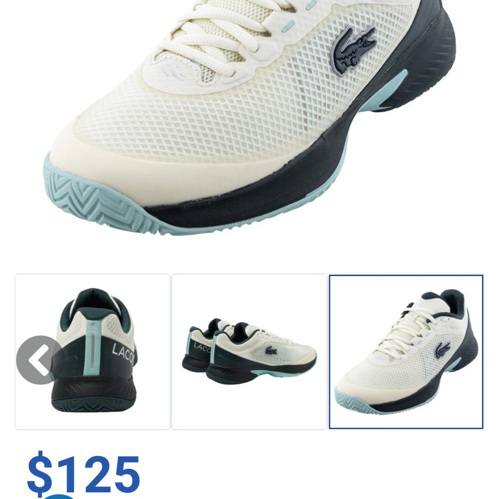 Lacoste Women`s Tech Point Tennis Shoes - Picture 2 of 8
